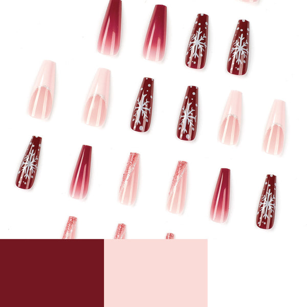 12 Sizes-24 Pcs Press On Nails JP1905