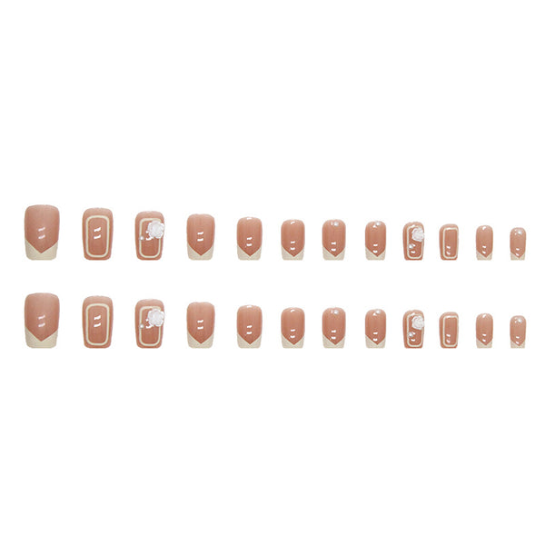 12 Sizes-24 Pcs Press On Nails Z585