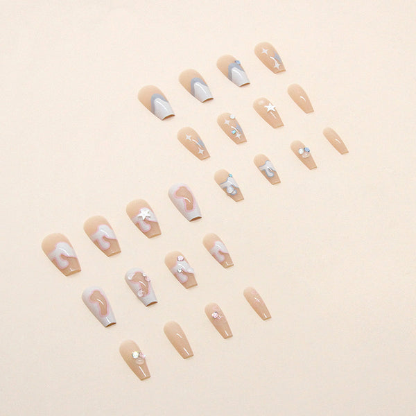12 Sizes-24 Pcs Press On Nails Z522