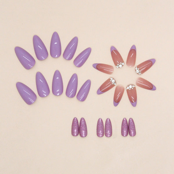 12 Sizes-24 Pcs Press On Nails Z755