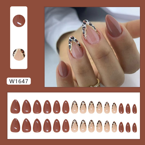 12 Sizes-24 Pcs Press On Nails W1647