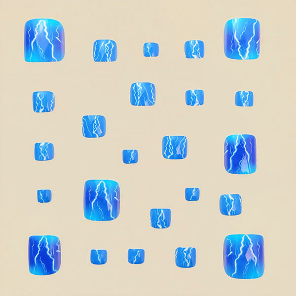 12 Sizes-24 Pcs Press On Nails Y591