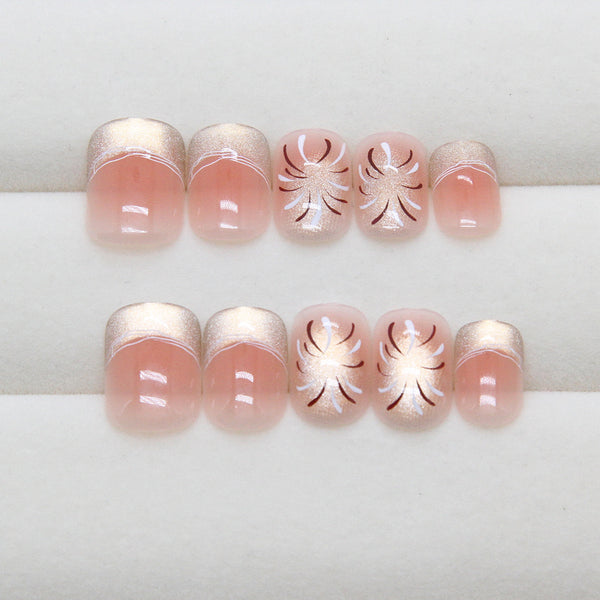 12 Sizes-24 Pcs Press On Nails MY120