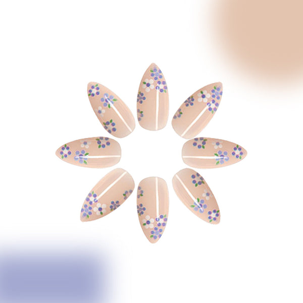 12 Sizes-24 PcsPress On Nails C316