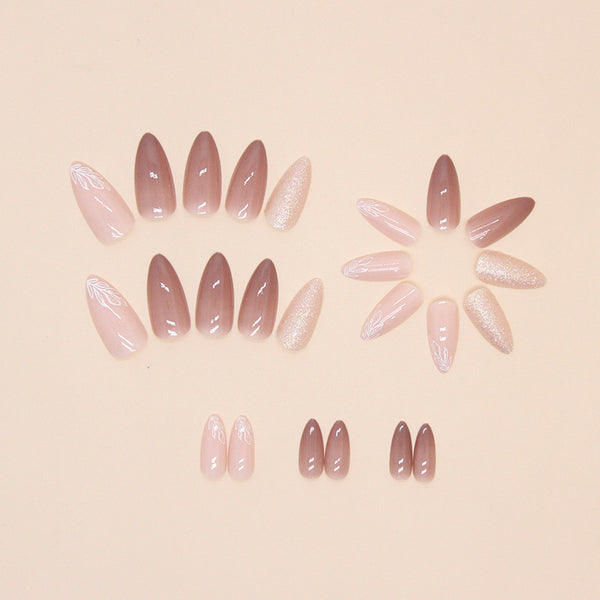 12 Sizes-24 Pcs Press On Nails W1511