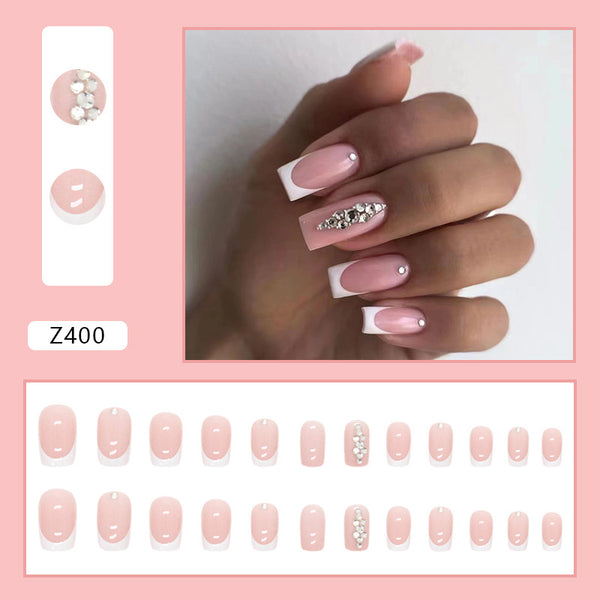 12 Sizes-24 Pcs Press On Nails Z400