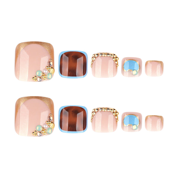 12 Sizes-24 Pcs Press On Nails JP4256