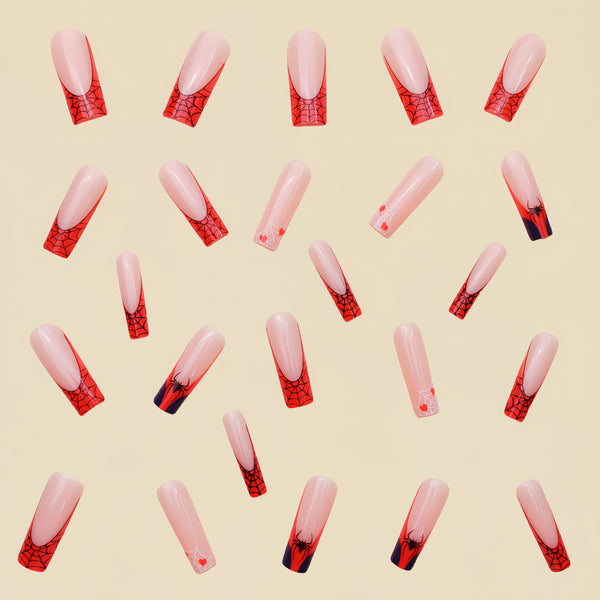 12 Sizes-24 Pcs Press On Nails Y124