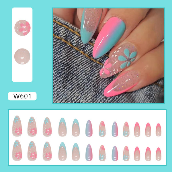 12 Sizes-24 Pcs Press On Nails W601