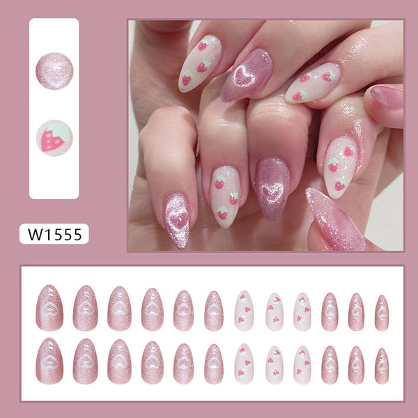 12 Sizes-24 Pcs Press On Nails W1555
