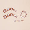 12 Sizes-24 Pcs Press On Nails F144