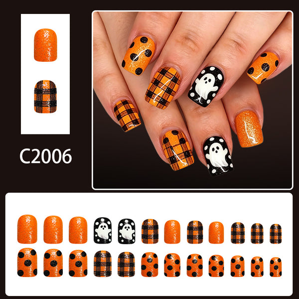 12 Sizes-24 Pcs Press On Nails C2006