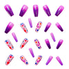 12 Sizes-24 Pcs Press On Nails Y527