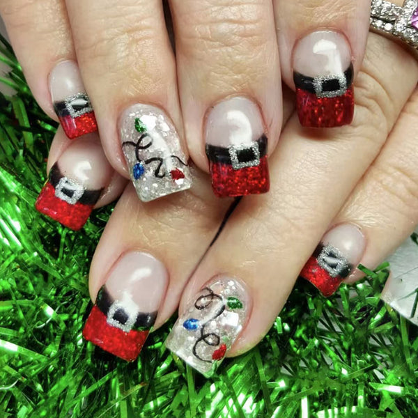 12 Sizes-24 Pcs Press On Nails C711