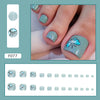 12 Sizes-24 Pcs Press On Nails F077