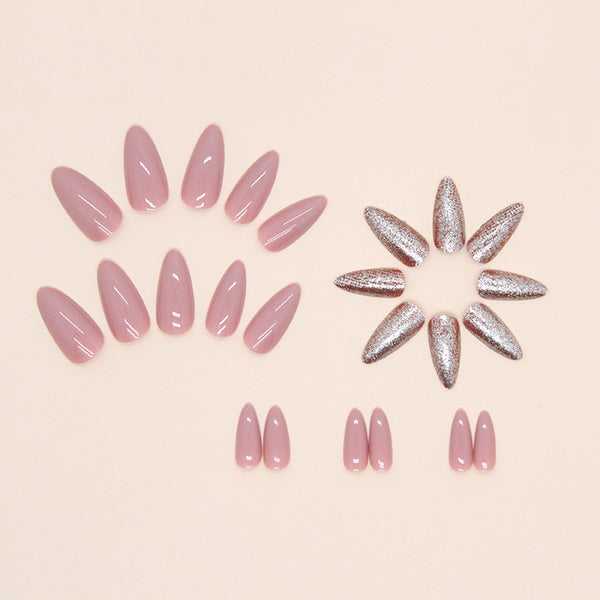 12 Sizes-24 Pcs Press On Nails W916