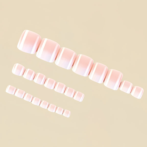 12 Sizes-24 Pcs Press On Nails Y111