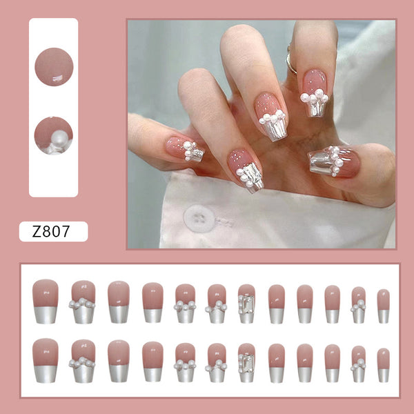 12 Sizes-24 Pcs Press On Nails Z807