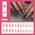 12 Sizes-24 Pcs Press On Nails Z1114