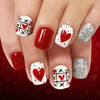 12 Sizes-24 Pcs Press On Nails C1464