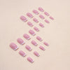 12 Sizes-24 Pcs Press On Nails W1064