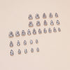 12 Sizes-24 PcsPress On Nails W1550