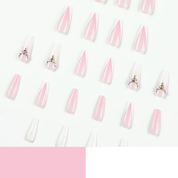 12 Sizes-24 Pcs Press On Nails JP2270