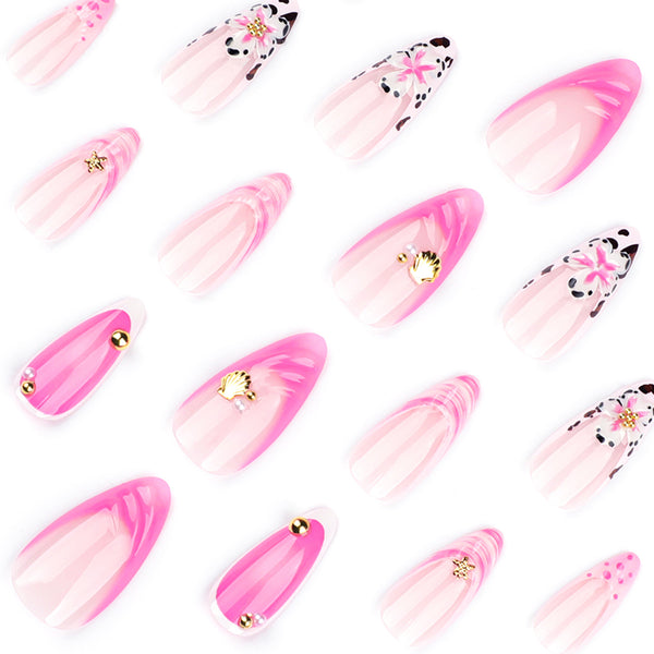 12 Sizes-24 Pcs Press On Nails JP3687