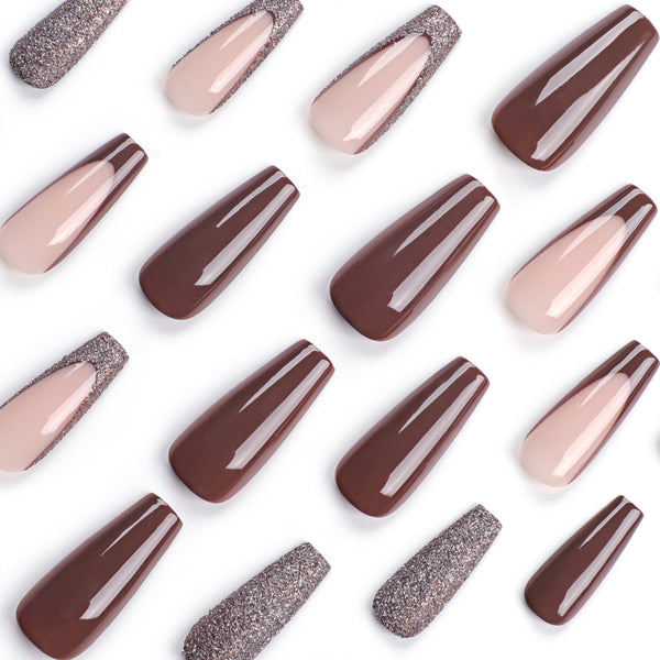 12 Sizes-24 Pcs Press On Nails JP2899
