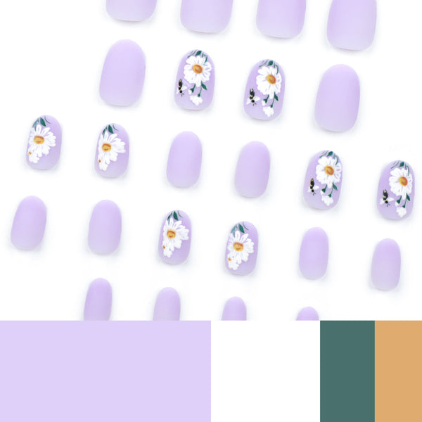 12 Sizes-24 Pcs Press On Nails JP3319