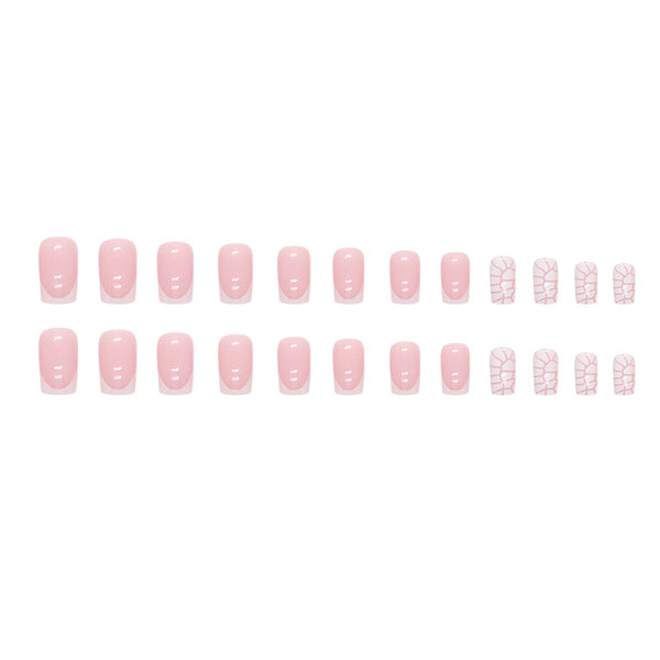 12 Sizes-24 Pcs Press On Nails W1182