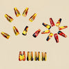 12 Sizes-24 Pcs Press On Nails Y1419
