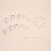12 Sizes-24 Pcs Press On Nails F054