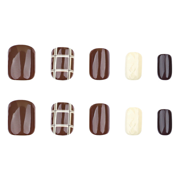 12 Sizes-24 Pcs Press On Nails JP3623