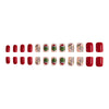 12 Sizes-24 Pcs Press On Nails C212