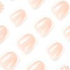 French Glossy Short Square Press on Nails