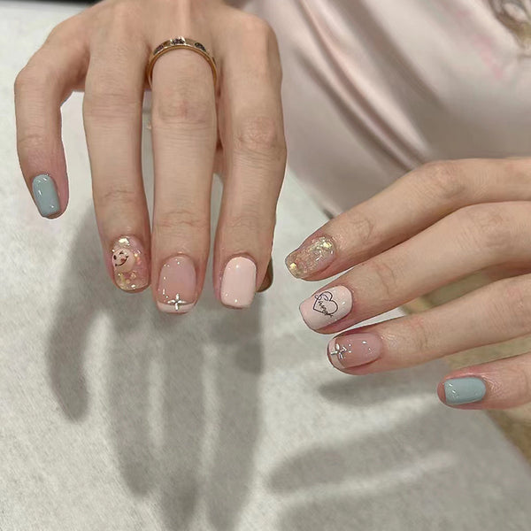 12 Sizes-24 Pcs Press On Nails Z775