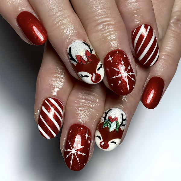 12 Sizes-24 Pcs Press On Nails Y282