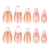 12 Sizes-24 Pcs Press On Nails JP3866