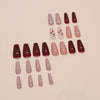 12 Sizes-24 Pcs Press On Nails W1702