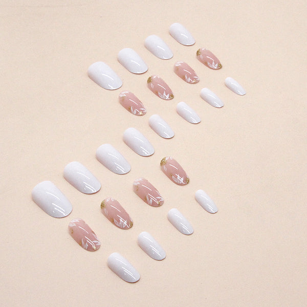 12 Sizes-24 Pcs Press On Nails W557