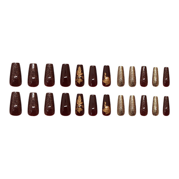 12 Sizes-24 Pcs Press On Nails W1836