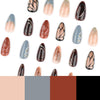 12 Sizes-24 Pcs Press On Nails JP4118