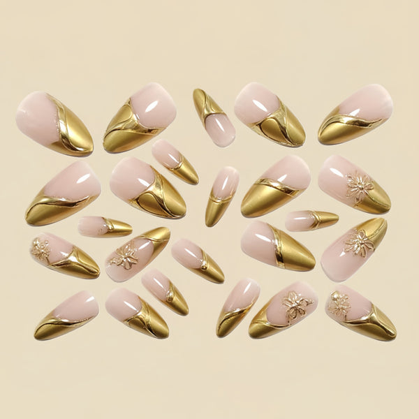 12 Sizes-24 Pcs Press On Nails Y1823