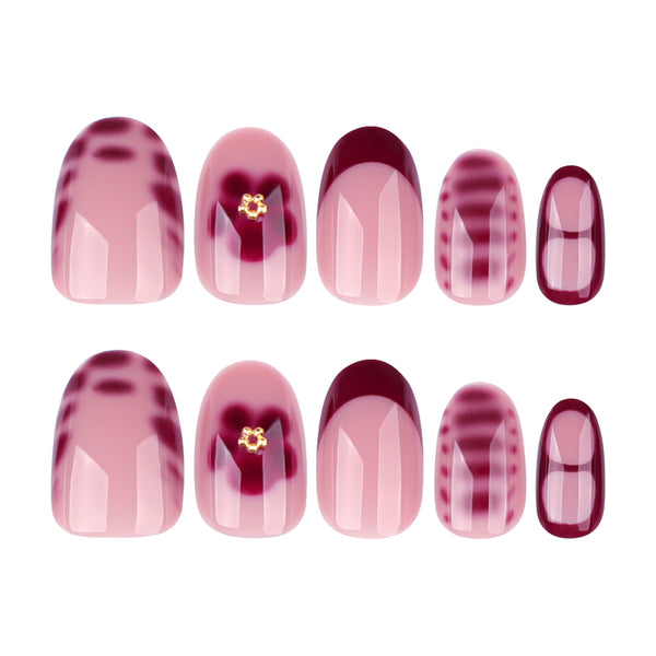 12 Sizes-24 Pcs Press On Nails JP3841