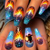 12 Sizes-24 Pcs Press On Nails Y449