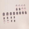 12 Sizes-24 Pcs Press On Nails W2174