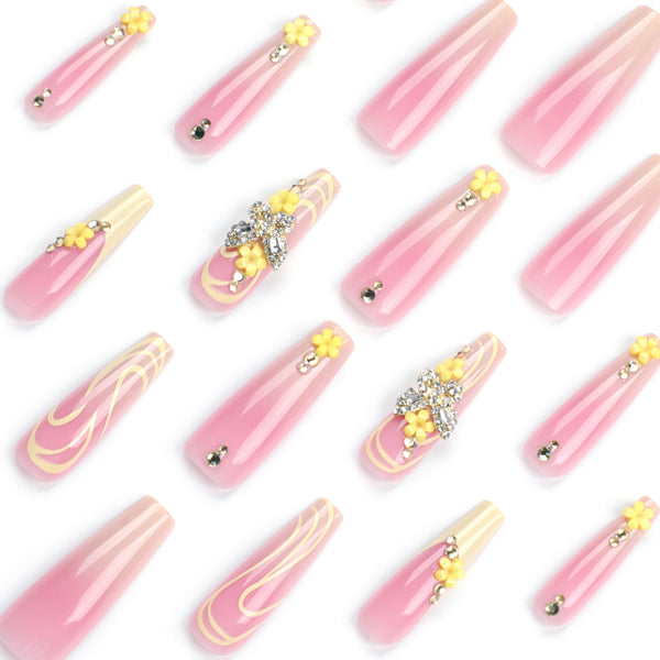 12 Sizes-24 Pcs Press On Nails JP2870