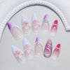 12 Sizes-24 Pcs Press On Nails Z1120
