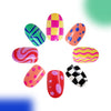 12 Sizes-24 Pcs Press On Nails C417